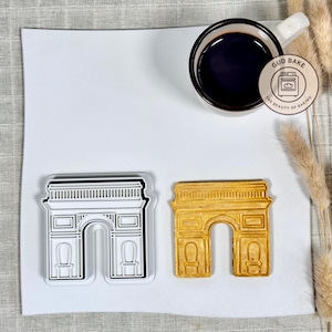 Triumphbogen Frankreich Ausstechform | Hochzeit unter dem Motto Reise | Wanderlust Keksstempel