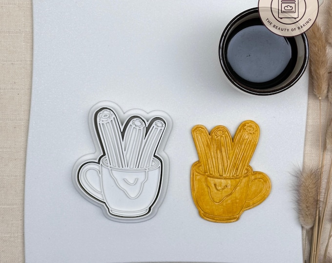 Churros Cookie Cutter | Game Day | Foodie Cookie Stamp