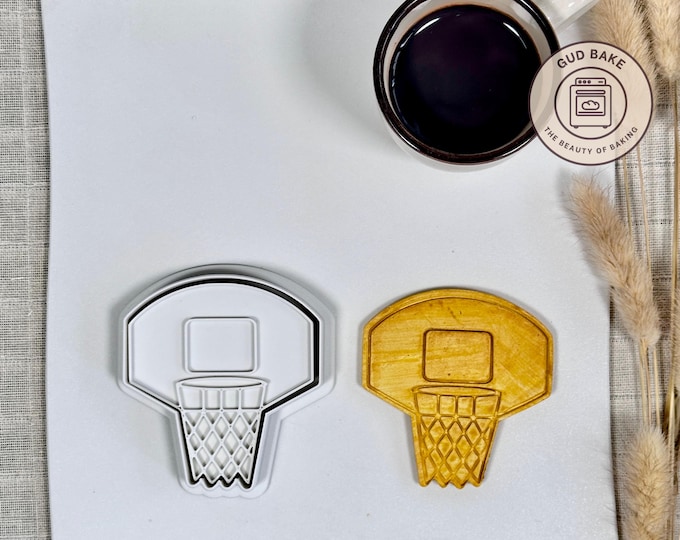 Basketball Basket Cookie Cutter | End of Season Party | Team Spirit Pastry Stamp