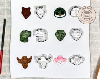 Animal Bundle 2 Cookie Cutter | Custom Gift | Handmade Jewelry Making Tool