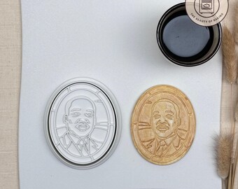 Martin Luther King Cookie Cutter - Honor Civil Rights, Educational Baking Tool