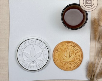 Medicinal Marijuana cookie cutter | Cannabis leaf | Marijuana leaf | Weed theme cookies | Party ideas