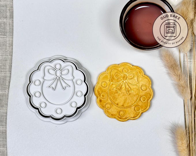 Christmas Wreath Crown Cookie Cutter | Christmas Party | Winter Wonderland Cookie Cutter