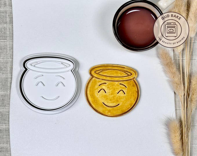 Emoji Angel cookie cutter | Birthday Number theme | Baking tool