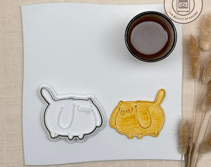 Fat Dog Cookie Cutter | Funny Dog Theme Cookies | Party Ideas