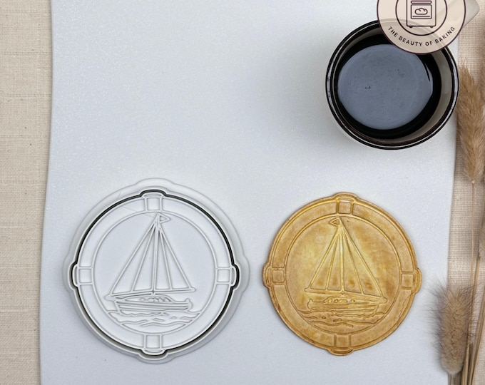 Sailboat Cookie Cutter - Nautical Themed Parties, Ocean Exploration Baking
