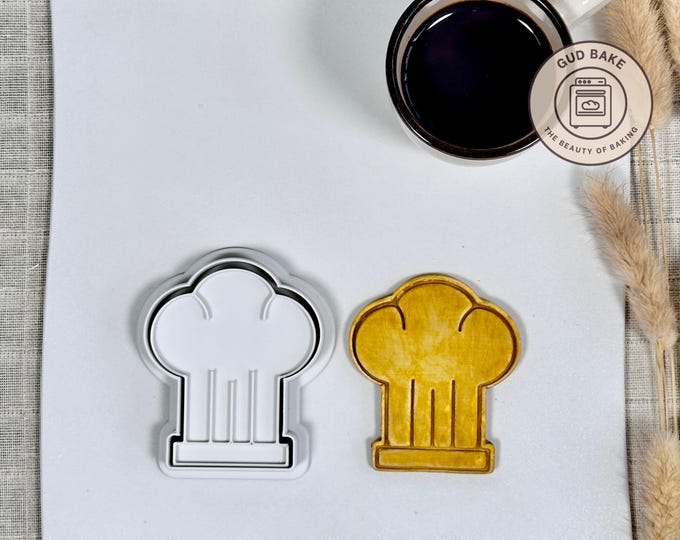 Chef Cap cookie cutter | Jobs Professions theme | Baking tool