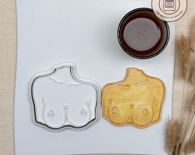 Sexy Pierced Nipples Cookie Cutter | Divorce Party | Naughty Fun Sugar Cookie Tool