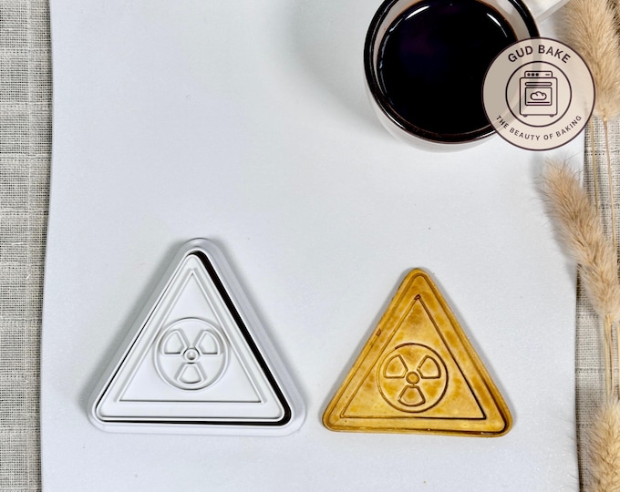 Radioactive Sign Cookie Cutter | Earth Day | Science Dough Cutter