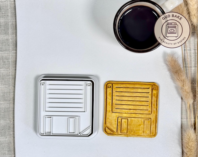 Floppy Drive cookie cutter | Sports Hobbies theme | Baking tool