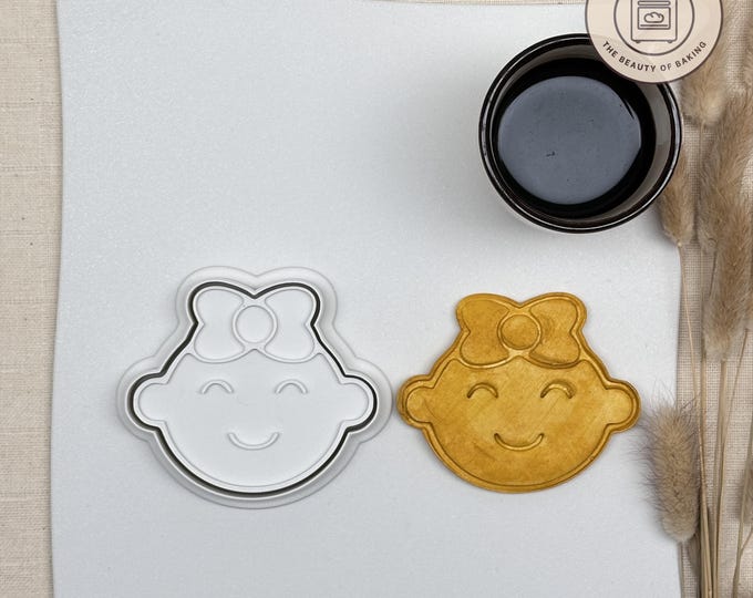 Baby Girl Cookie Cutter | Cute Baby Cookie Cutter | Baby Shower Ideas | Baby Shower Cookies