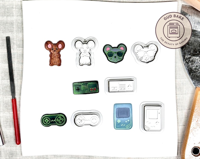 Sports Hobbies Mini Clay Cutters, 5 Piece Bundle | Sports, Hobbies, Team | Polymer Clay Earring Cutters, Game-Day Sets