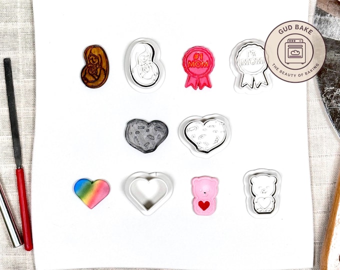 Wedding Anniversary Love Mini Clay Cutters, 5 Piece Bundle | Wedding, Anniversary, Love | Polymer Clay Earring Cutters, Bridal Must-Haves