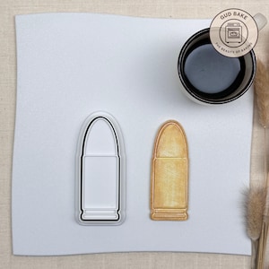 Cortador de biscoitos em formato de bala de pistola 9 mm | Promoção | Cortador de biscoitos profissional