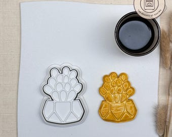 Cholla Cactus Cookie Cutter | Cactus Cookie Cutter | Plant Cookie Cutter | Cute Plants Cookie Cutter