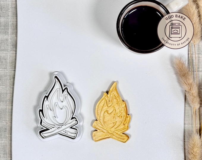 Bonfire cookie cutter | Sports Hobbies theme | Baking tool