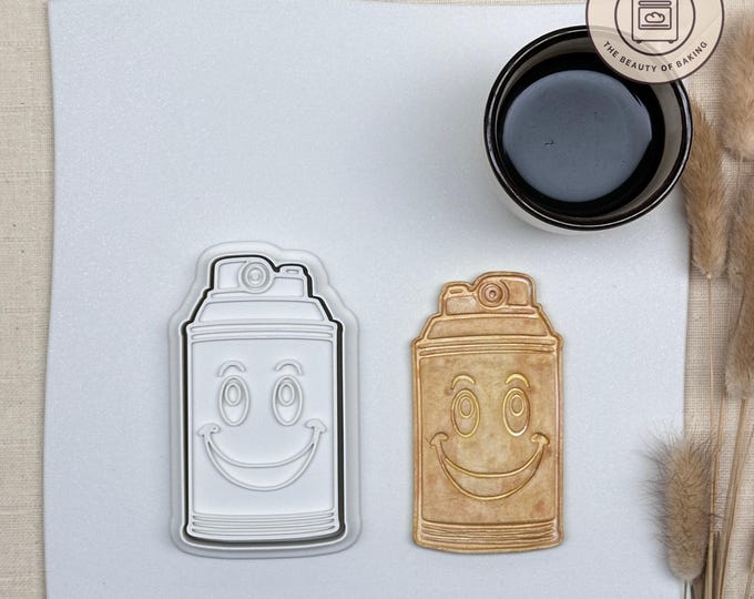 Spray Can Cookie Cutter | Spray Cookie Cutter | Graffiti Cookies