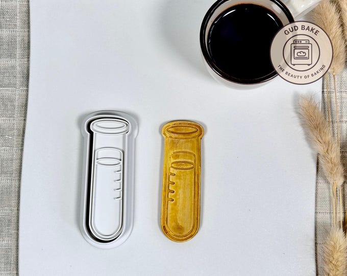 Lab Test  Tube Cookie Cutter | Science Fair | Science Biscuit Cutter