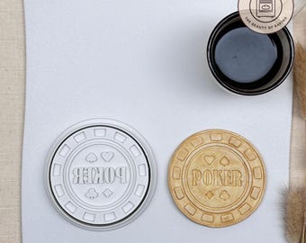 Poker Chip Cookie Cutter - Perfekt für Kasinoabende, Pokerpartys und Glücksspielveranstaltungen