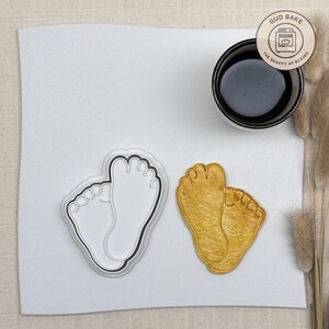 à l'emporte-pièce Pieds de bébé | Baptême | Moule de cuisson pour nouveau-né