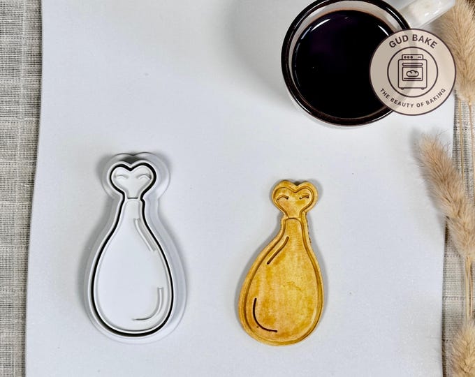 Chicken Thigh cookie cutter | Food Drink theme | Baking tool