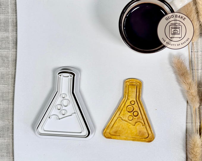 Medical Tube Flask Cookie Cutter | Dental Graduation | Anatomy Fondant Tool