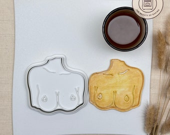 Sexy Pierced Nipples cookie cutter | Adult cookie cutter | NSFW cookie cutter | Bachelorette Party ideas