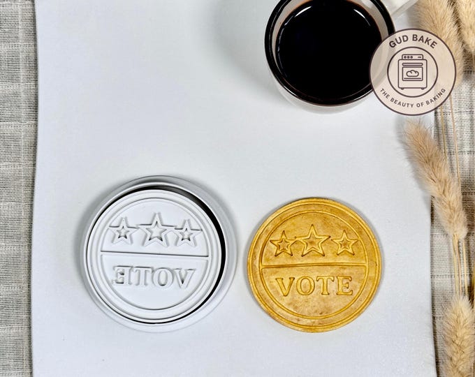 Vote Stars Cookie Cutter | National Day | Patriotic Dough Cutter