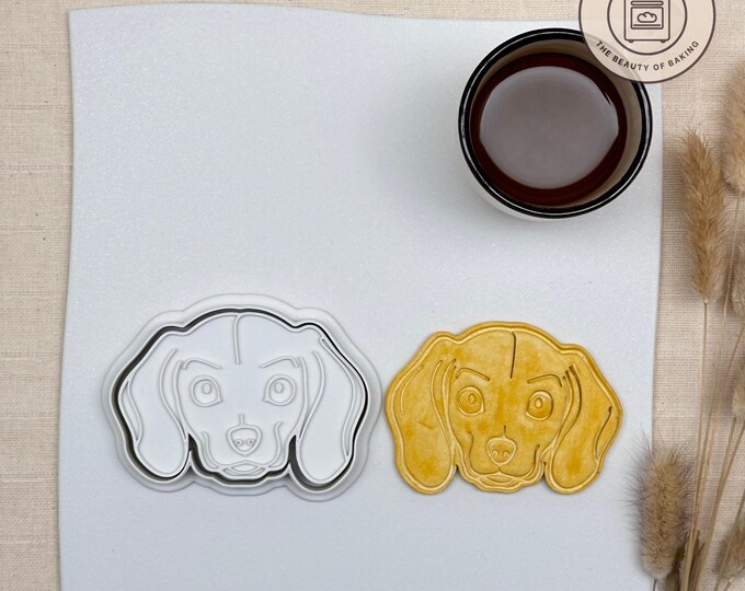 Dachshund Puppy Face Cookie Cutter | Training Treats | Animal Rescue Cookie Cutter
