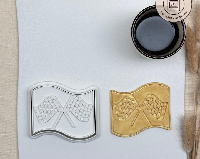 Checkered Flag Cookie Cutter | Game Day | Active Baking Mold