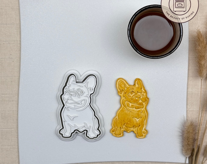 French Bulldog Cookie Cutter | Cute Dog Theme Cookies | Party Ideas