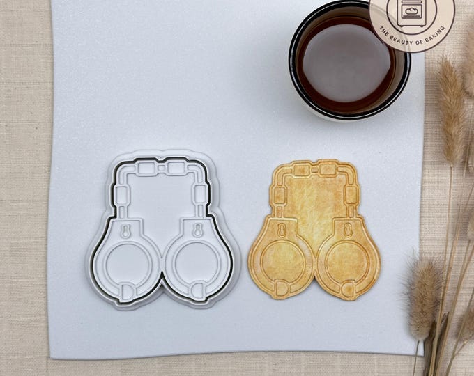 Handcuffs Cookie Cutter | Bachelorette Party | Flirty Cookie Stamp