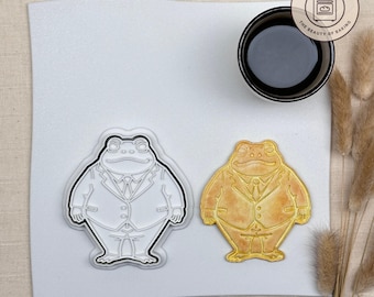 Frog Businessman Cookie Cutter | Frog in Suit Cookie | Nerd Frog