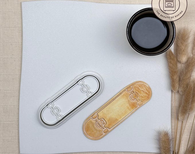 Skateboard Cookie Cutter | Game Day | Sporty Fondant Tool