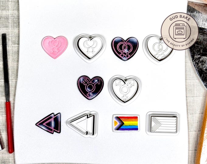 Wedding Anniversary Love Mini Clay Cutters, 5 Piece Bundle | Wedding, Anniversary, Love | Polymer Clay Earring Cutters, Bridal Must-Haves