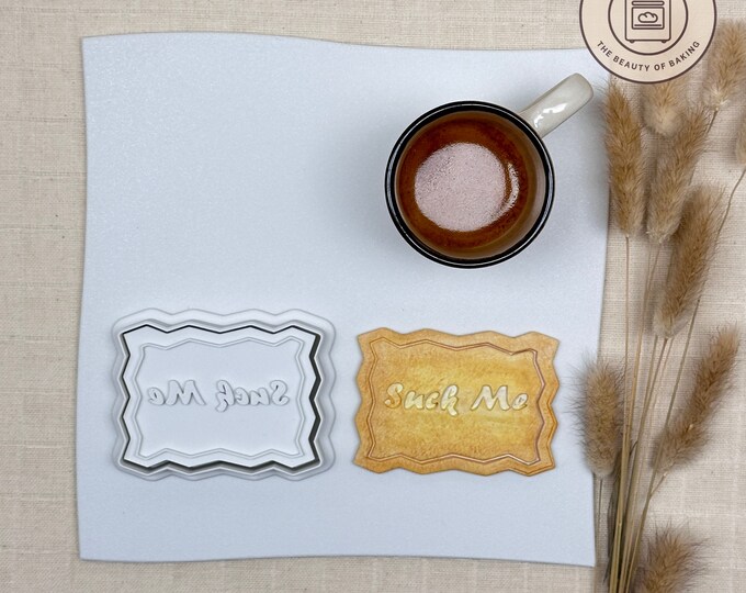 Suck me cookie cutter | Adult cookie cutter | Insult cookie cutter | Bachelorette Party ideas
