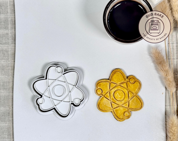 Atom cookie cutter | Nature Science Medical theme | Baking tool
