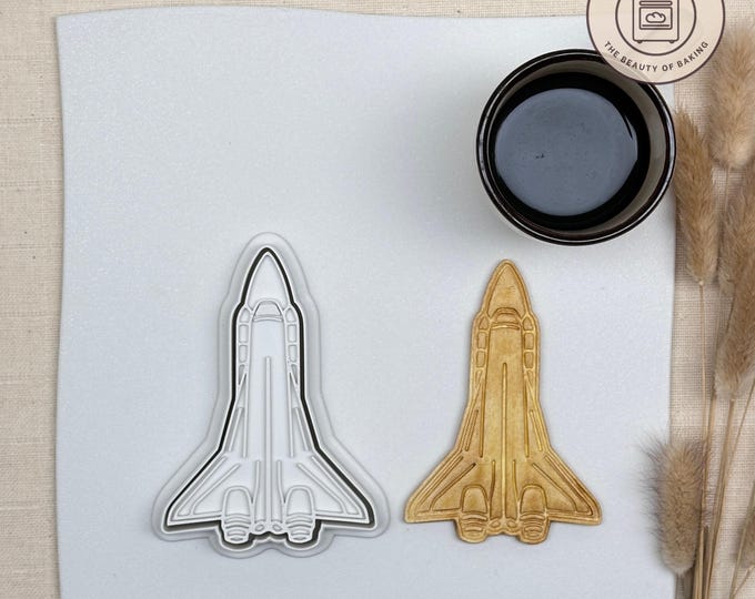 Rocket Ship Cookie Cutter for Space Themed Parties, Kids Birthday, Science Events, Astronaut Baking, Galactic Crafts