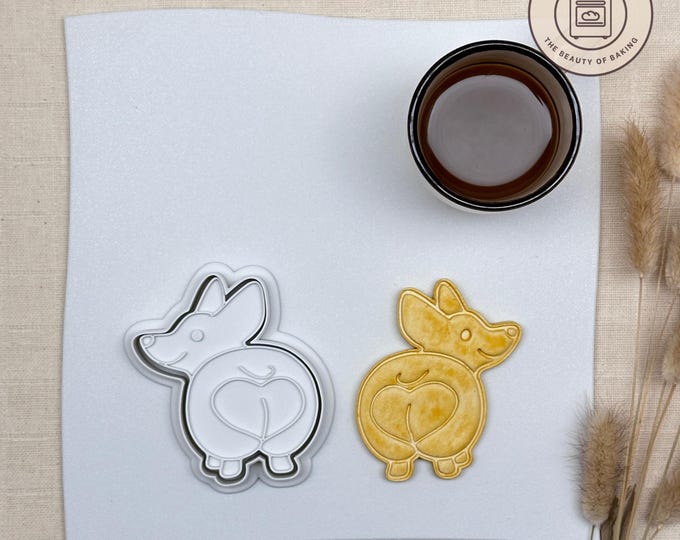 Corgi Butt Cookie Cutter | Dog Bakery | K9 Treats Baking Mold