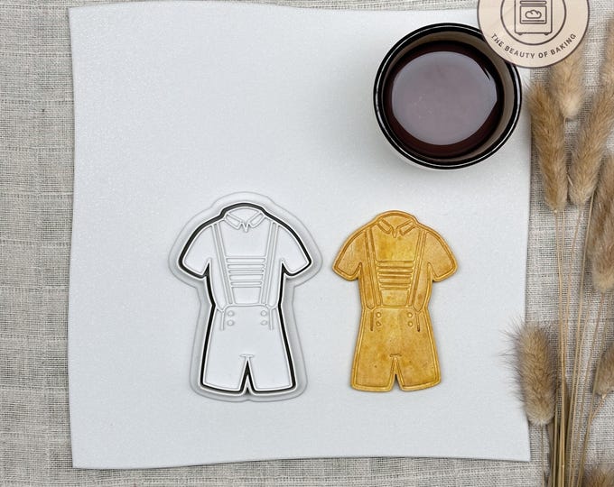 German Man Oktoberfest Uniform Cookie Cutter | Olympic Watch | Wanderlust Pastry Stamp