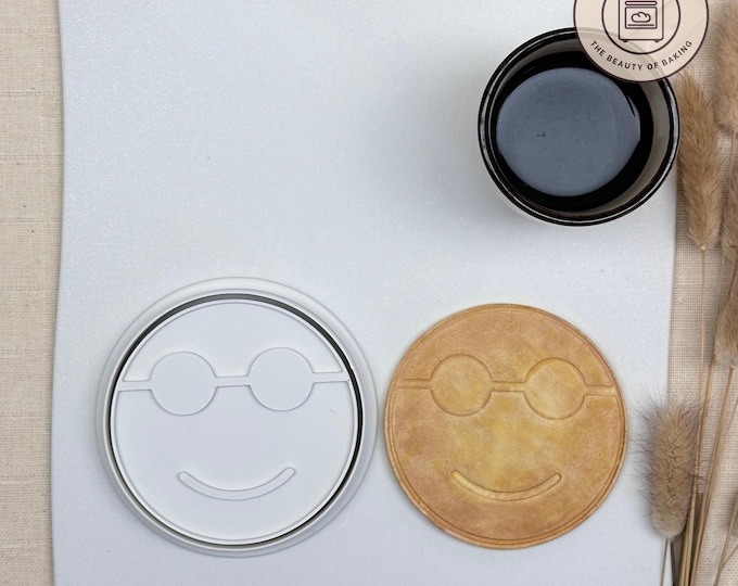 Emoji Sunglasses Cookie Cutter | Sunglasses Emoji Cookie Cutter | Emoji Cookie Set
