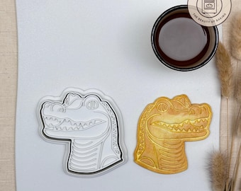 Aligator Portrait Cookie Cutter | Baby Shower | Cute Animal Cookie Cutter