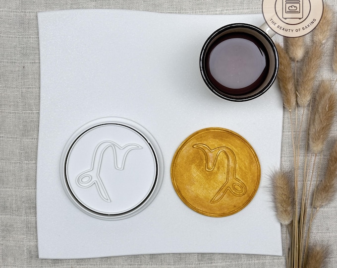 Zodiac Sign Capricornus Cookie Cutter | Book Club Meetup | Enchanted Cookie Stamp