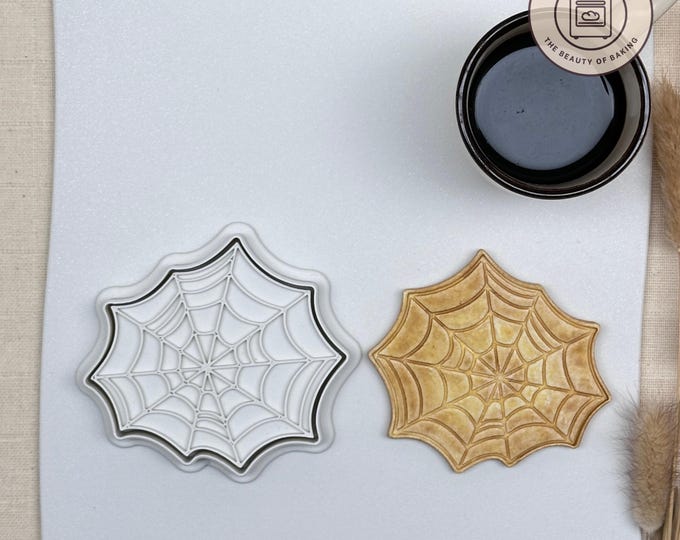 Spiderweb Cookie Cutter | Boo Basket | Haunted House Cookie Stamp
