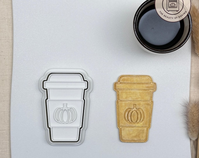 Pumpkin Latte Cup Cookie Cutter | Happy Hour | Drinkware Biscuit Cutter