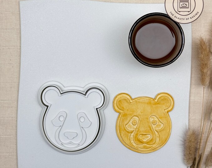 Panda Face Cookie Cutter | Cute Panda Theme Cookies | Party Ideas