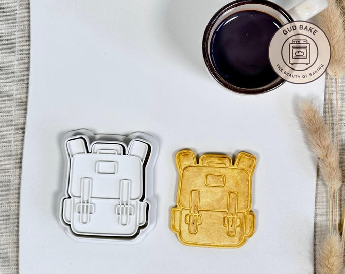 College Backpack Cookie Cutter | Retirement Party | Work Life Biscuit Cutter