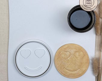 Emoji Love Cookie Cutter | Birthday Party | Retro Birthday Dough Cutter
