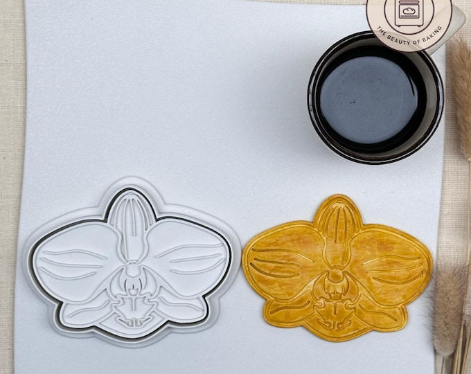 Orchid Cookie Cutter | Wedding Shower | Boho Chic Cookie Stamp