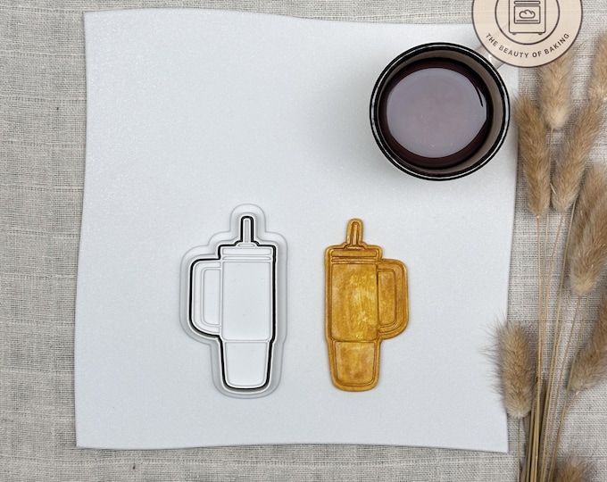 Tumbler Cup Cookie Cutter - Perfect for Party Favors, Customizable Gift Ideas, and Modern Baking Designs